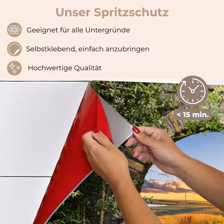 Spritzschutz Küche - Landleben - Ausblick - Sonne — 4