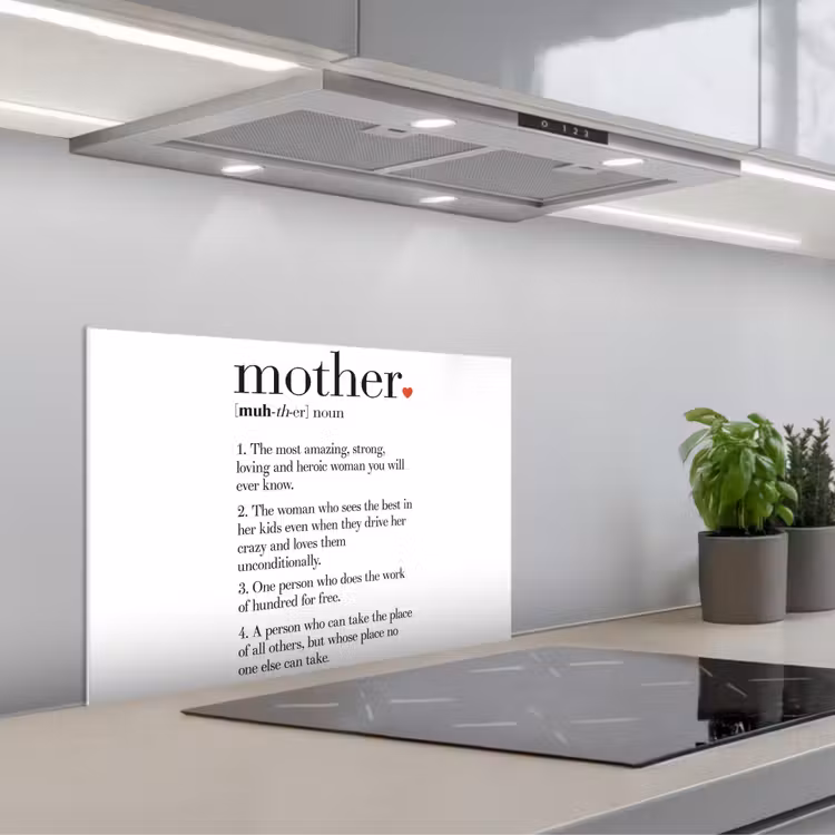 Spritzschutz Küche - Mutter Definition - Zitate - Mutter - Sprichwörter — 1