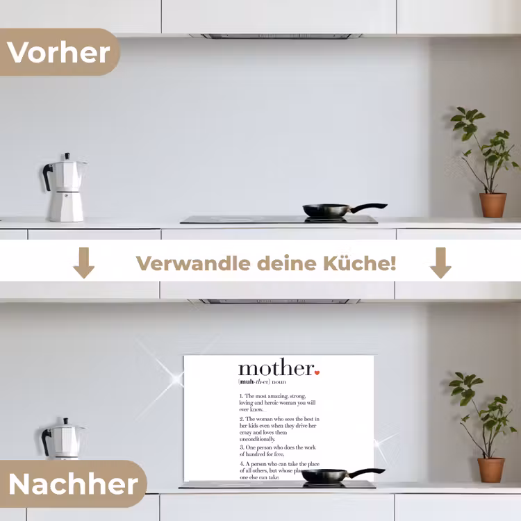 Spritzschutz Küche - Mutter Definition - Zitate - Mutter - Sprichwörter — 7