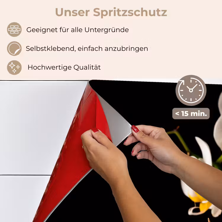 Spritzschutz Küche - Orchidee - Blumen - Pflanzen - Botanisch — 4