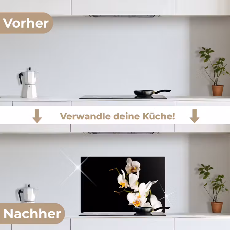 Spritzschutz Küche - Orchidee - Blumen - Pflanzen - Botanisch — 7