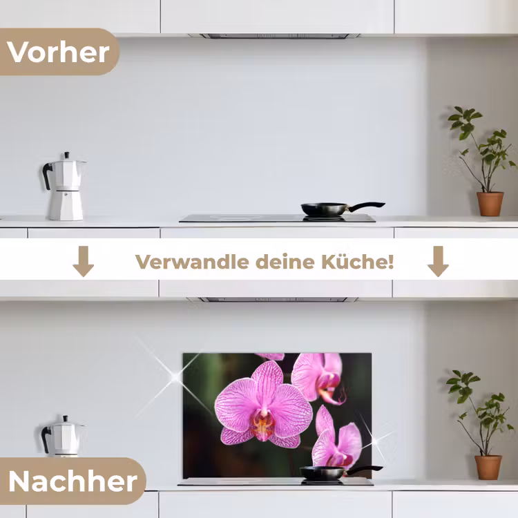 Spritzschutz Küche - Rosa Orchidee — 7