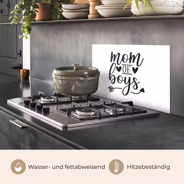 Spritzschutz Küche - Jungen - Muttertag - Zitate — 2