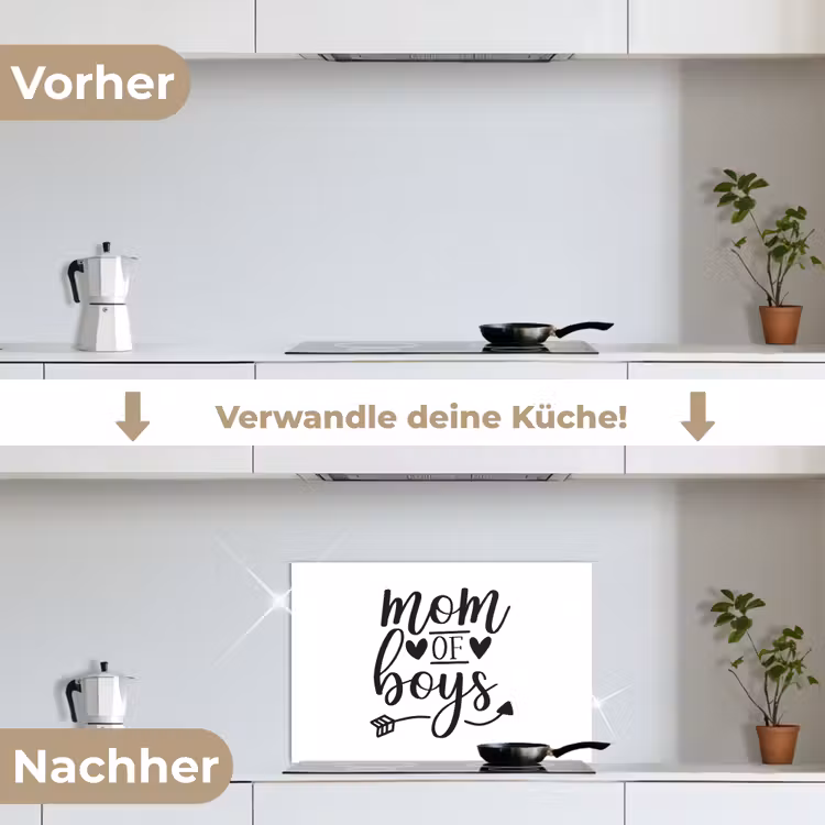 Spritzschutz Küche - Jungen - Muttertag - Zitate — 7