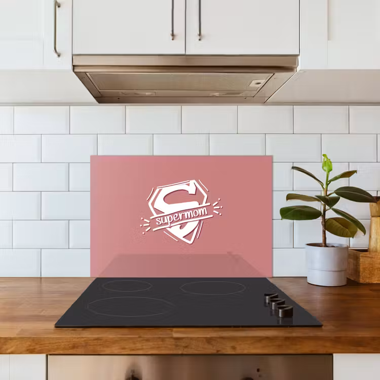 Spritzschutz Küche - Sprichwörter - Supermom - Mutter - Zitate — 3