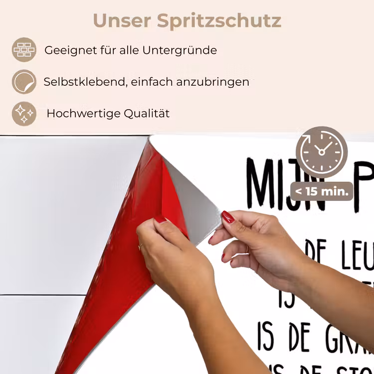 Spritzschutz Küche - Zitate - Daddy ist mein großer Held - Sprichwörter - Daddy — 4