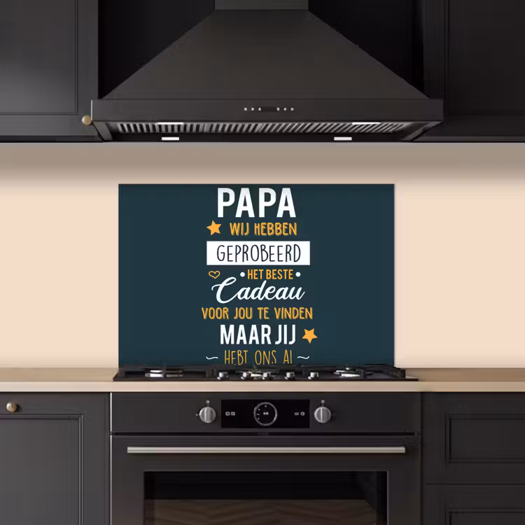 Spritzschutz Küche - Zitate - Daddy - Sprichwörter - Daddy du hast uns schon — 5