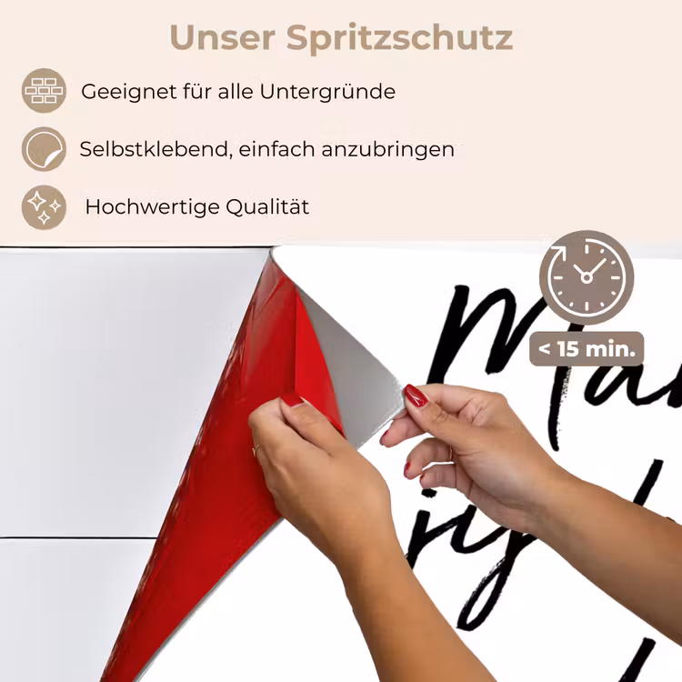 Spritzschutz Küche - Zitate - Mama, du bist die Süßeste - Mutter - Sprichwörter — 4