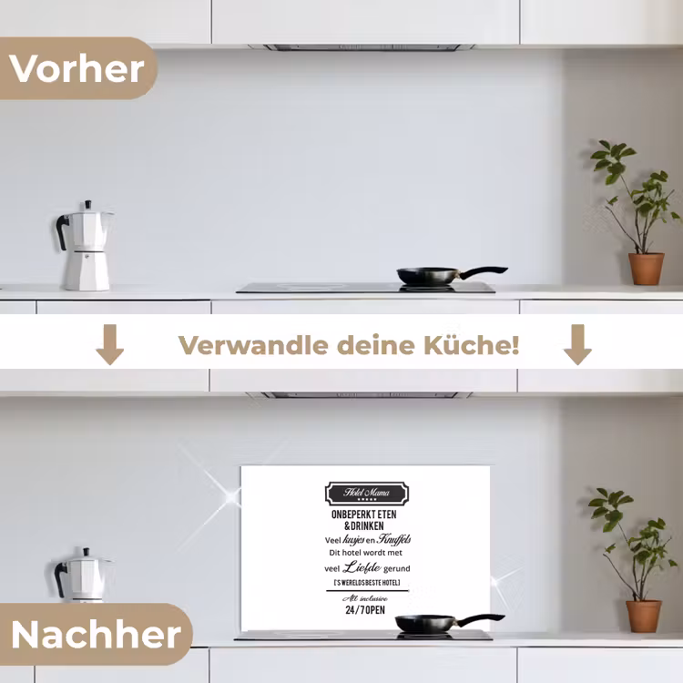 Spritzschutz Küche - Zitate - Mutter - Sprichwörter - Hotel mum — 7