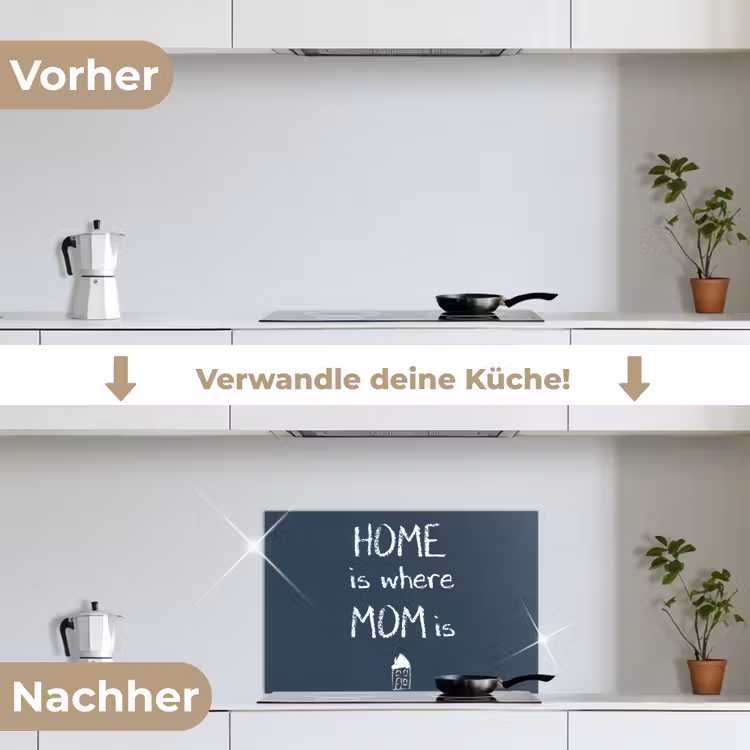 Spritzschutz Küche - Zitate - Zuhause ist, wo Mama ist - Sprichwörter - Mutter — 7