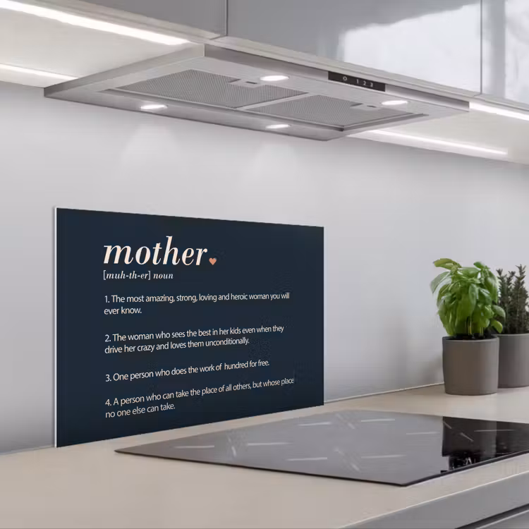 Spritzschutz Küche - Mum Definition - Mutter - Zitate - Sprichwörter — 1