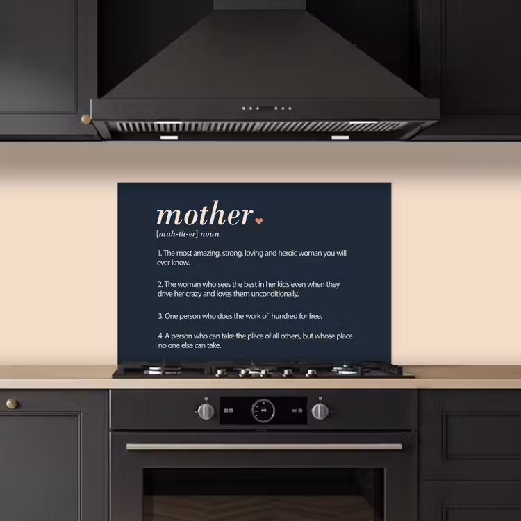 Spritzschutz Küche - Mum Definition - Mutter - Zitate - Sprichwörter — 5