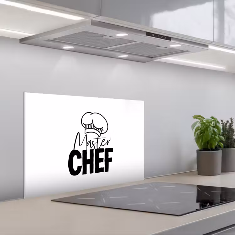 Spritzschutz Küche - Küche - Kochen - Backen - Chefkoch - Meisterkoch - Text — 1
