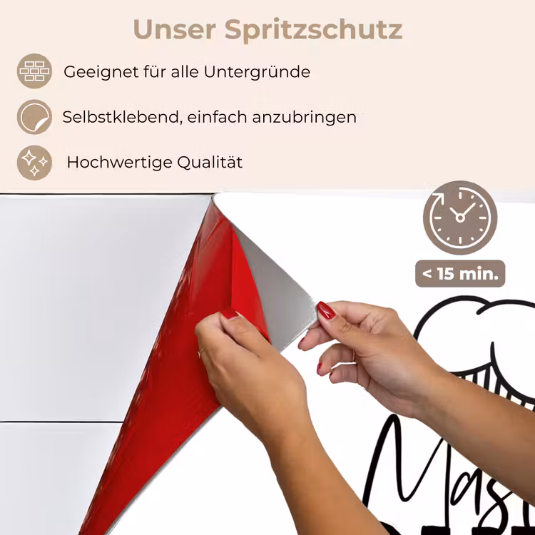 Spritzschutz Küche - Küche - Kochen - Backen - Chefkoch - Meisterkoch - Text — 4
