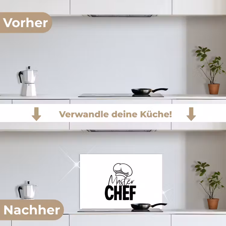 Spritzschutz Küche - Küche - Kochen - Backen - Chefkoch - Meisterkoch - Text — 7
