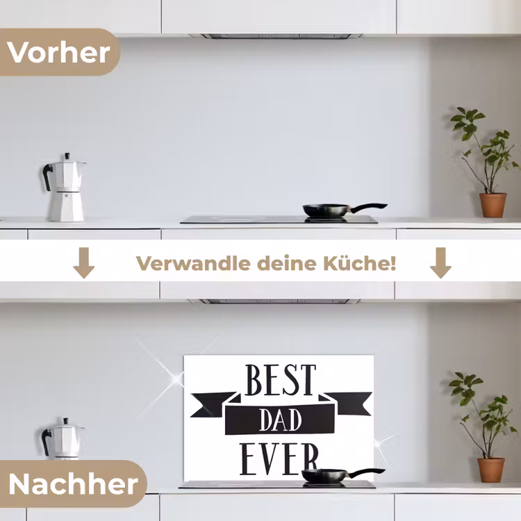 Spritzschutz Küche - Papa - Zitat - Lieber Papa — 7