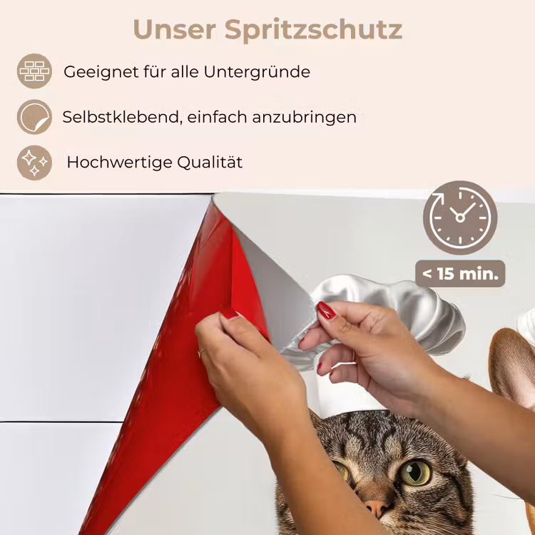 Spritzschutz Küche - Katze - Hund - Kochkleidung — 4