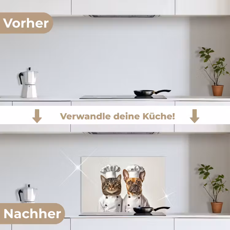 Spritzschutz Küche - Katze - Hund - Kochkleidung — 7