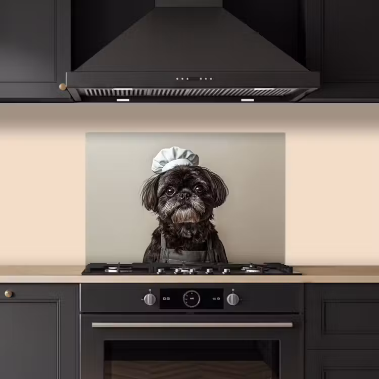 Spritzschutz Küche - Kochkleidung - Schwarz - Hund — 5