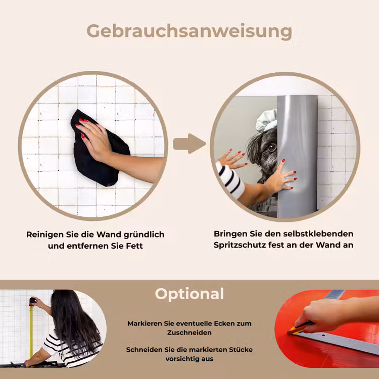 Spritzschutz Küche - Kochkleidung - Schwarz - Hund — 6