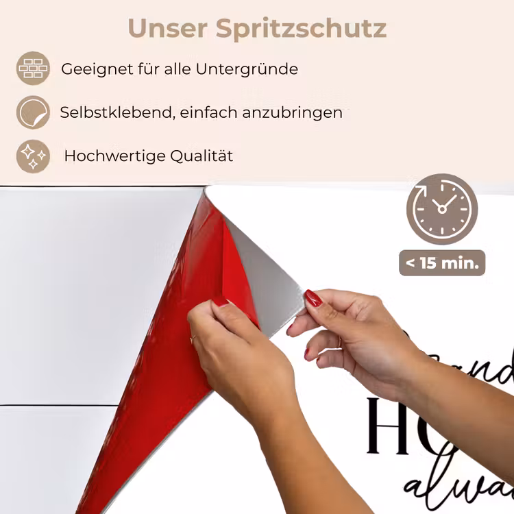 Spritzschutz Küche - Zitate - Sprichwörter - Oma - Omas Hotel ist immer offen — 4
