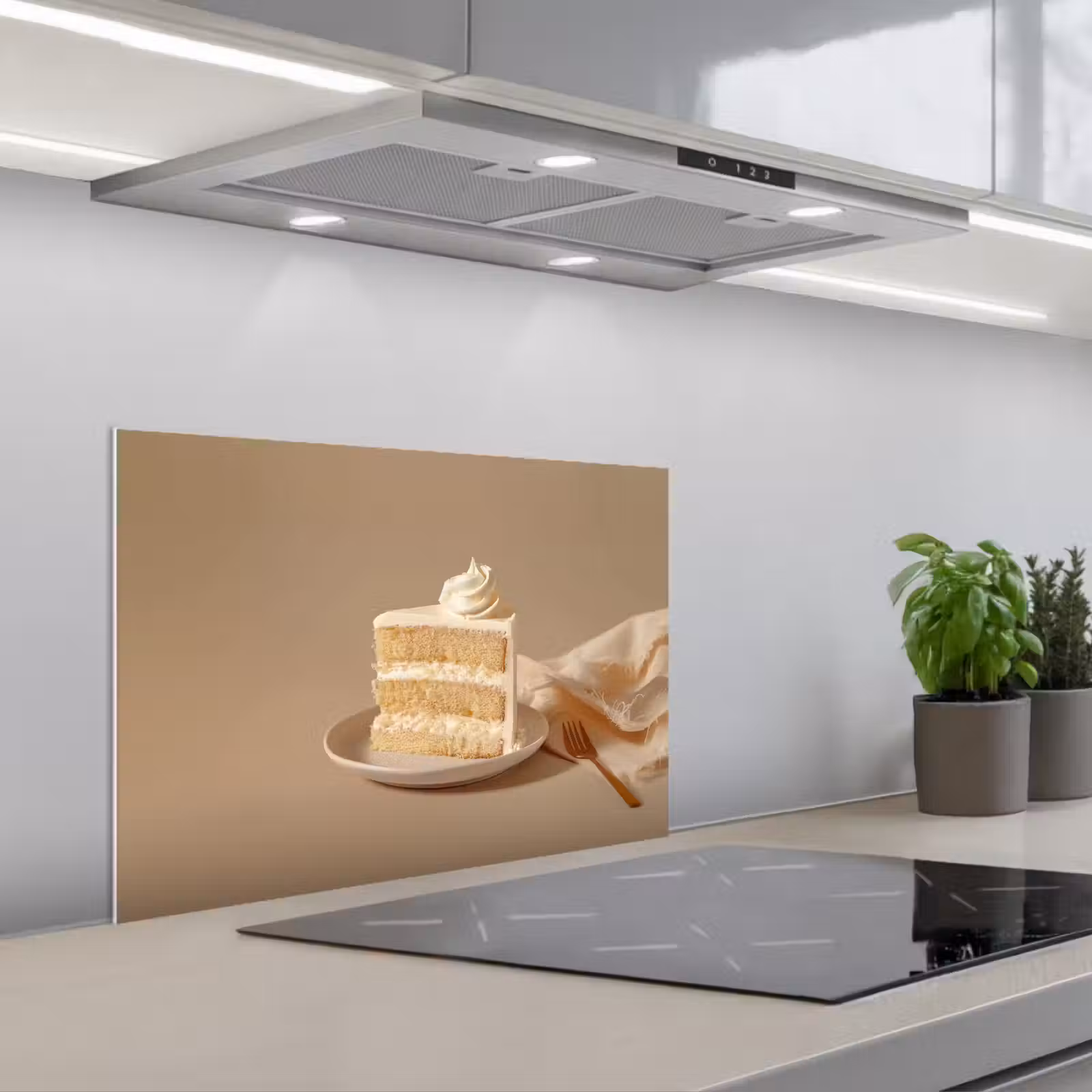 Spritzschutz Küche - Vanillekuchen - Torte - Cremig — 1