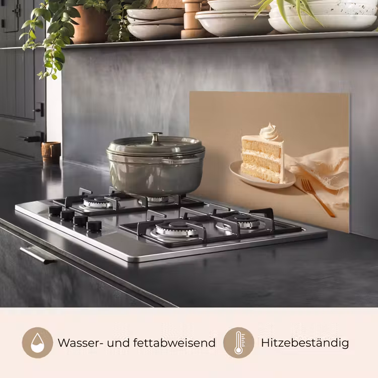 Spritzschutz Küche - Vanillekuchen - Torte - Cremig — 2