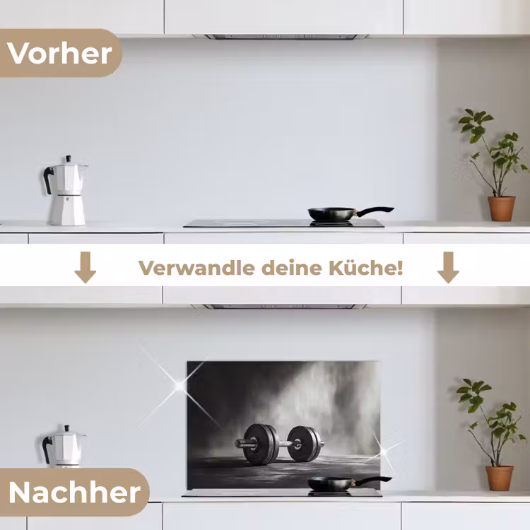 Spritzschutz Küche - Halter - Gewichte - Schwarz — 7