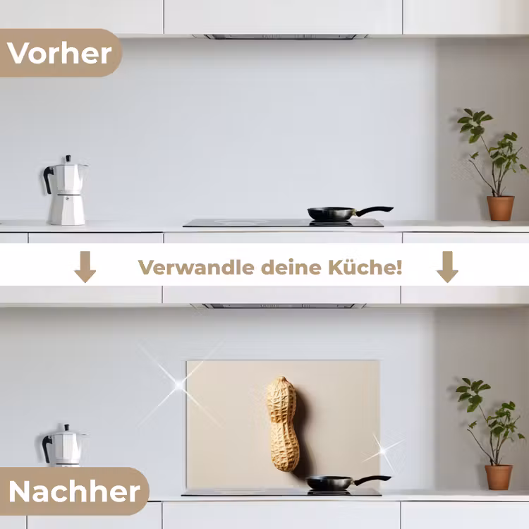 Spritzschutz Küche - Erdnuss - Roh - Beige — 7