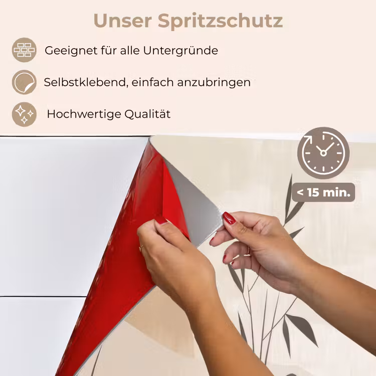 Spritzschutz Küche - Japandi - Landschaft - Beige — 4