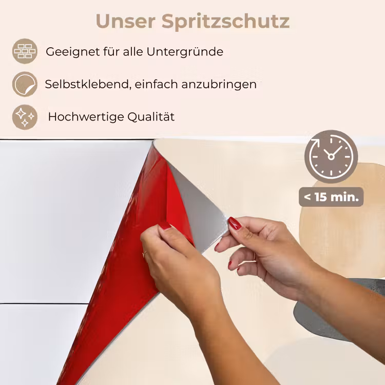 Spritzschutz Küche - Japandi - Wabi sabi - Beige — 4