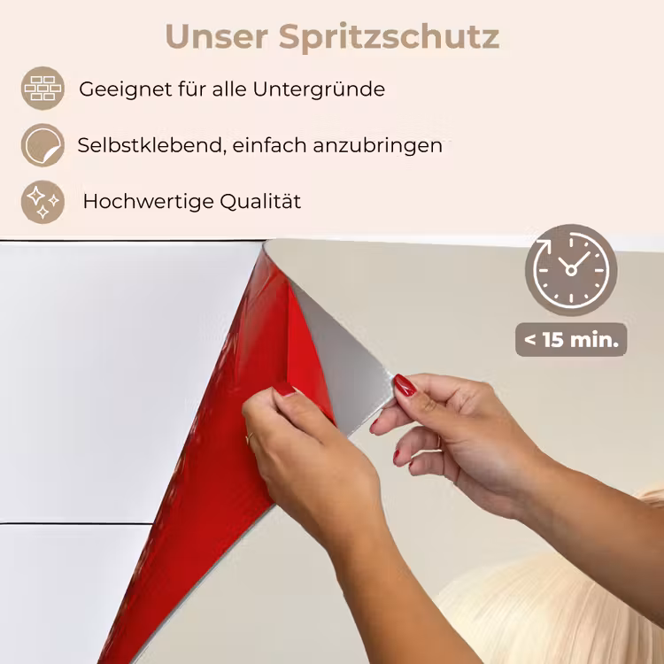 Spritzschutz Küche - Knoblauch - Natürlich - Beige — 4