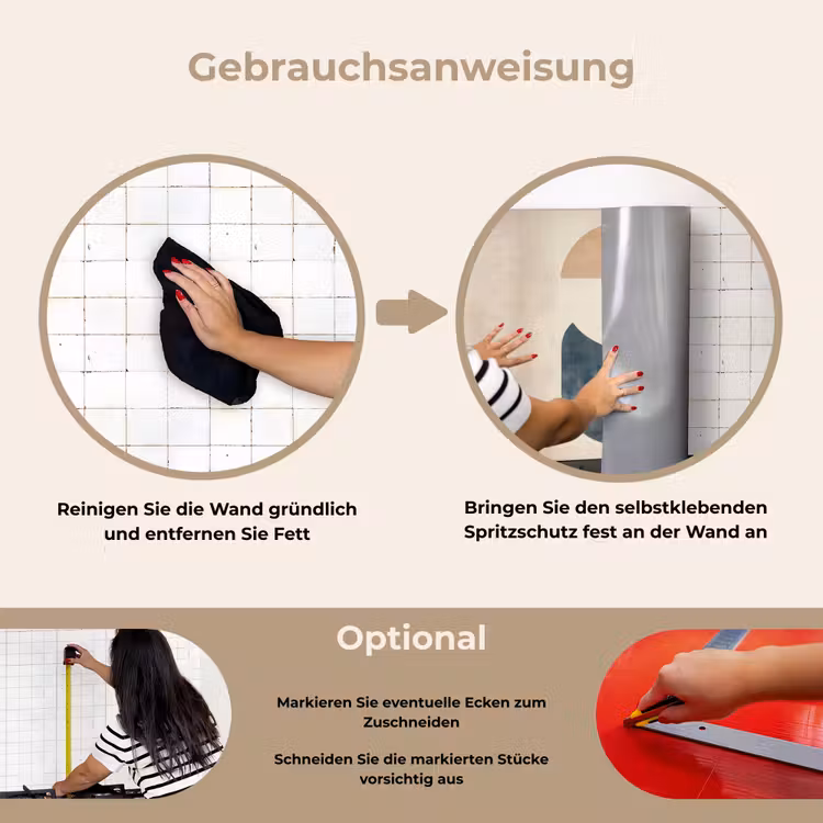 Spritzschutz Küche - Kreise - Abstrakt - Farbenfroh — 6