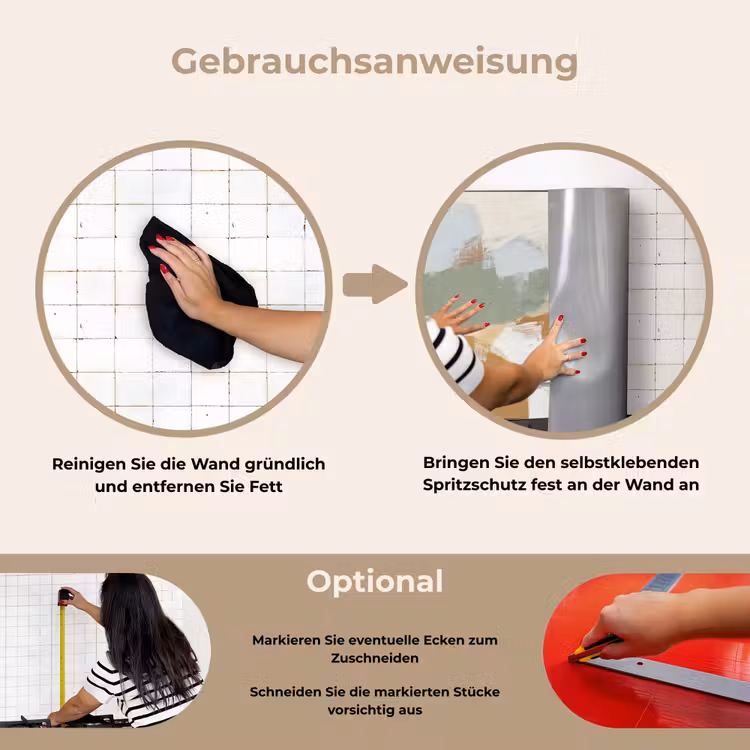 Spritzschutz Küche - Farbe - Abstrakt - Farben — 6