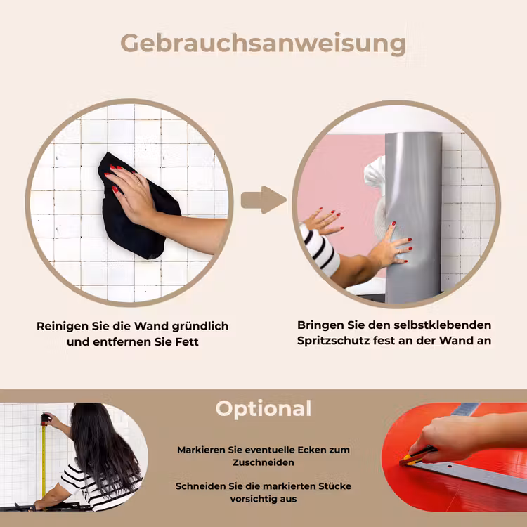 Spritzschutz Küche - Schwan - Kochmütze - Schön - Klassisch — 6