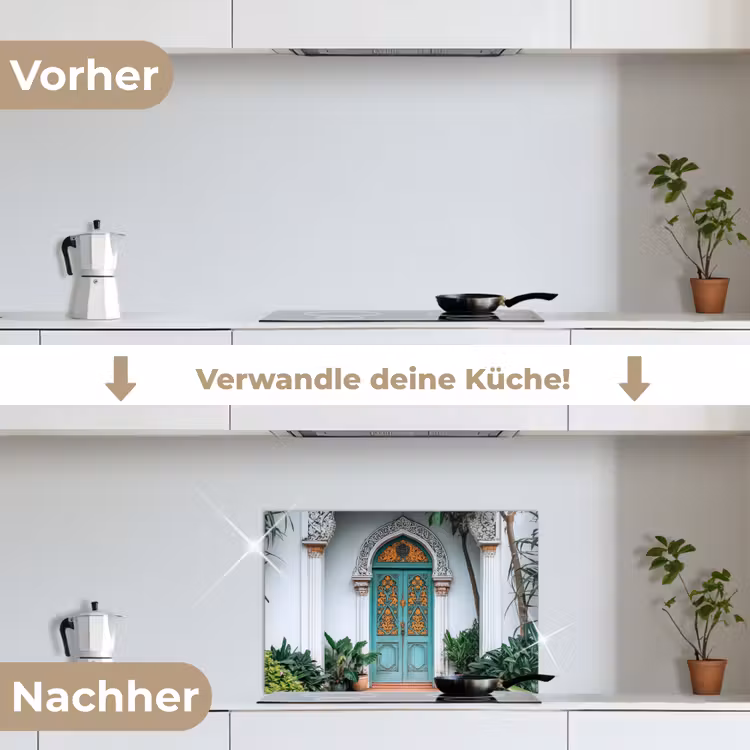 Spritzschutz Küche - Tür - Muster - Pflanzen — 7