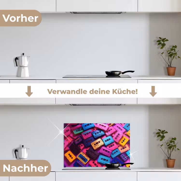 Spritzschutz Küche - Kassette - Bunt - Energetisch — 7