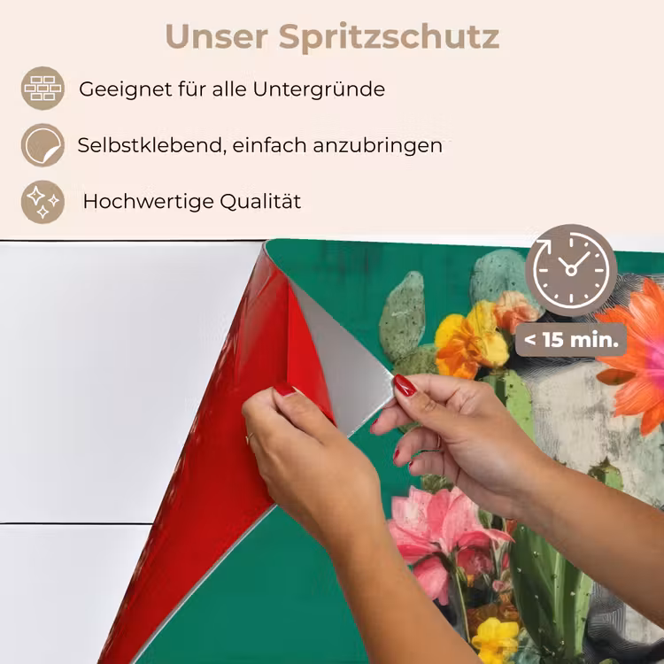 Spritzschutz Küche - Mensch - Pflanzen - Grün — 4