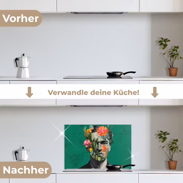 Spritzschutz Küche - Mensch - Pflanzen - Grün — 7