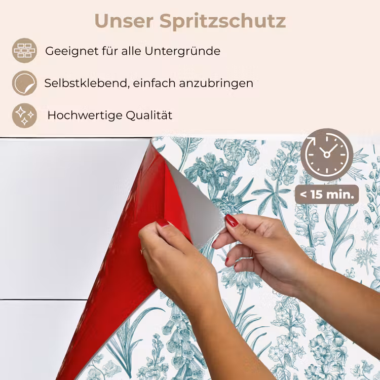 Spritzschutz Küche - Lieblich - Garten - Smaragd — 4