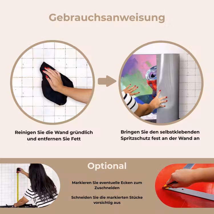 Spritzschutz Küche - Erfrischungsgetränk - Dose - Lila — 6
