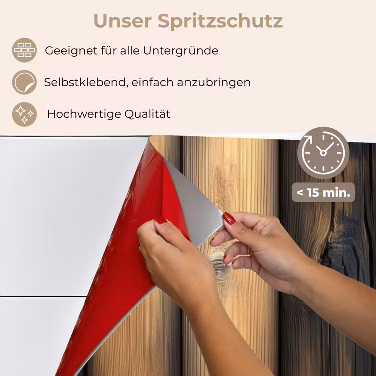 Spritzschutz Küche - Holz - Dielen - Gemischt — 4