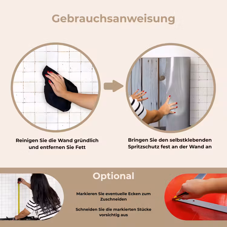 Spritzschutz Küche - Holz - Regale - Verwittert — 6