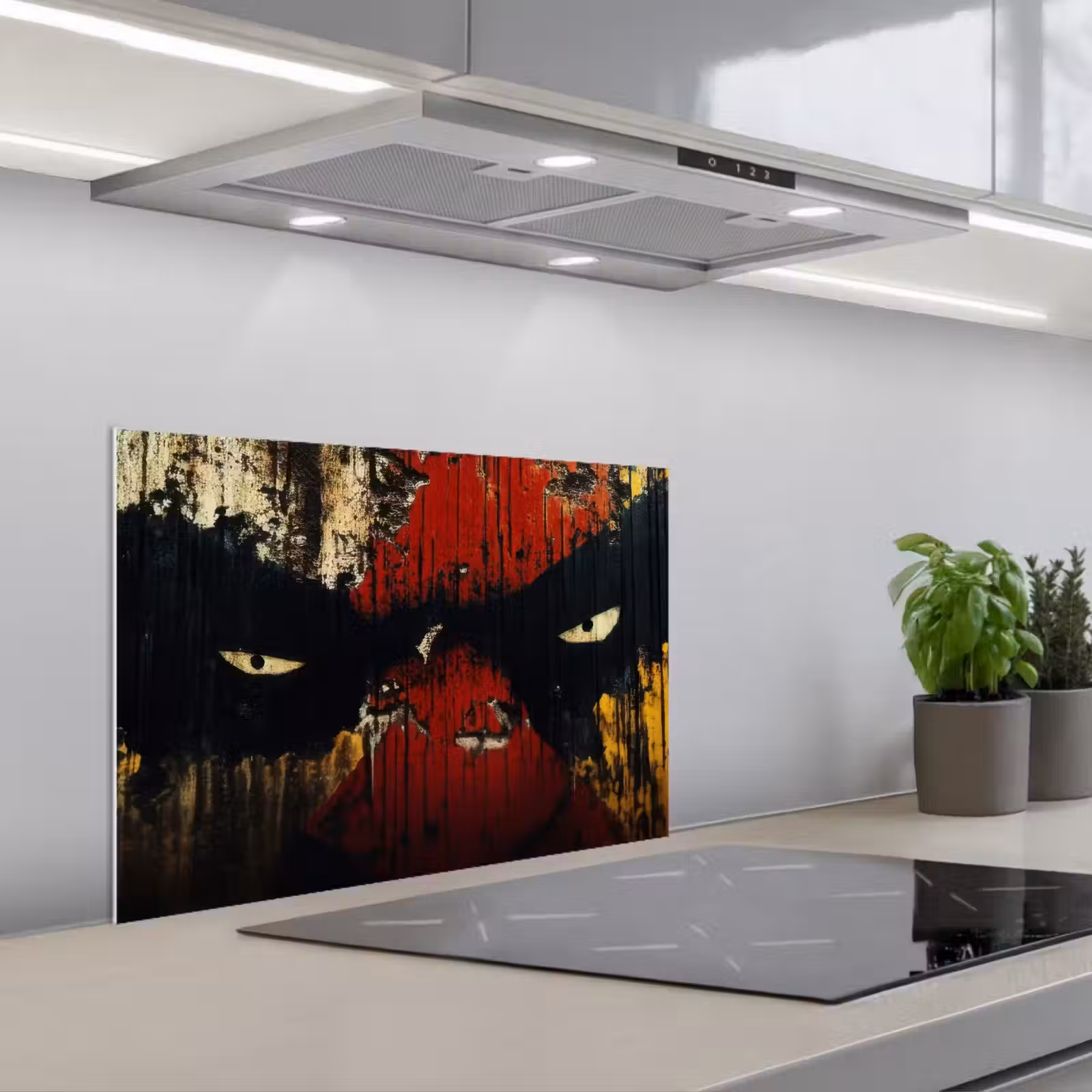 Spritzschutz Küche - Graffiti - Augen - Abstrakt — 1