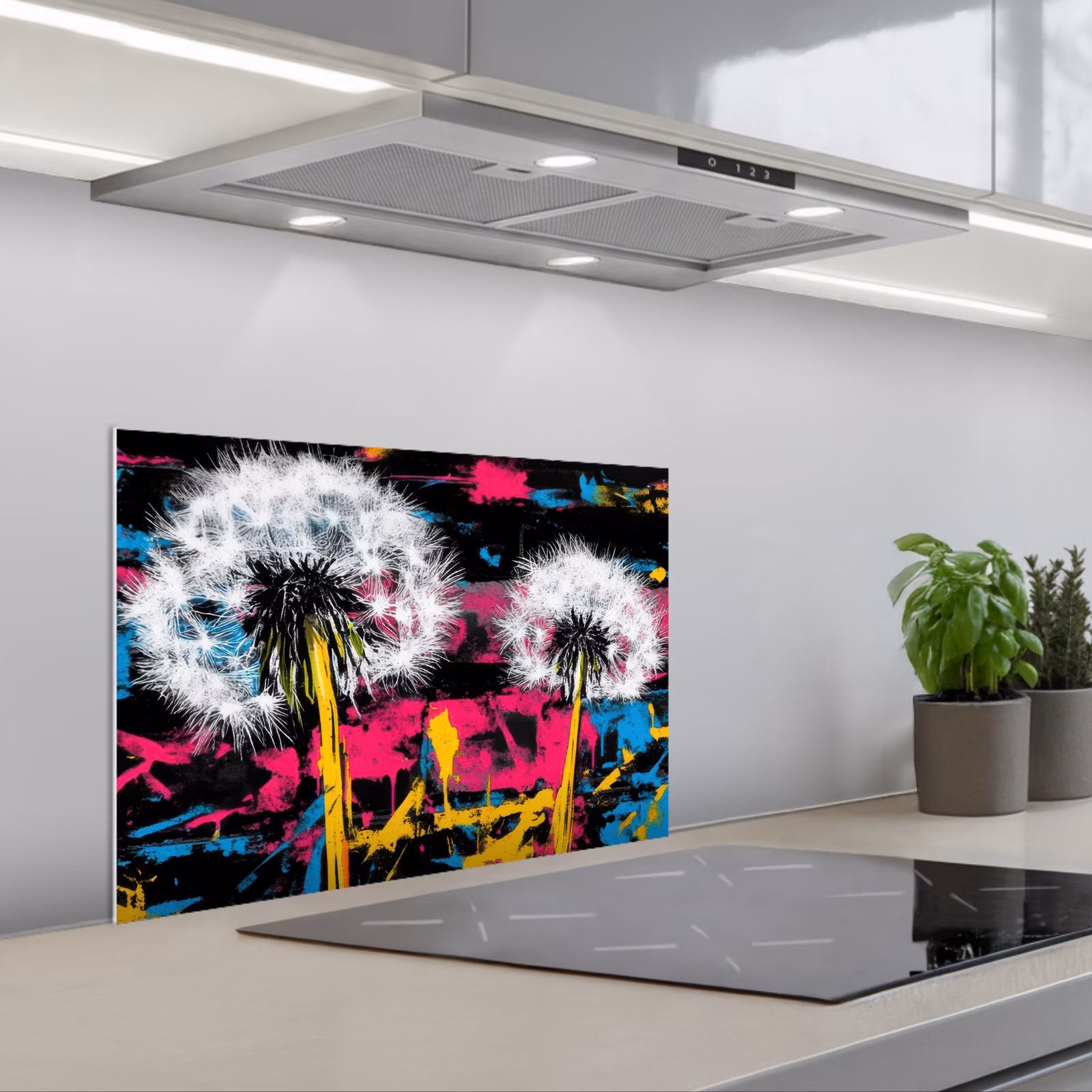 Spritzschutz Küche - Straßenkunst - Bunt - Wand — 1
