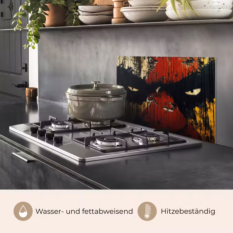 Spritzschutz Küche - Graffiti - Augen - Abstrakt — 2