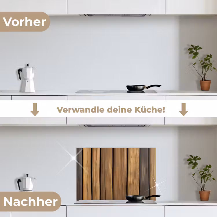 Spritzschutz Küche - Holz - Dielen - Naturtöne — 7