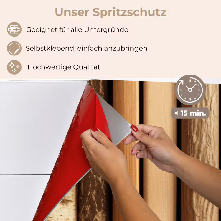 Spritzschutz Küche - Holz - Regale - Natürlich — 4