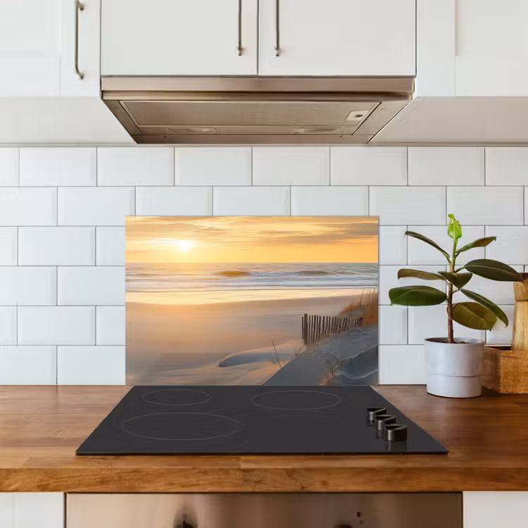 Spritzschutz Küche - Strand - Dünen - Sonnenuntergang — 3