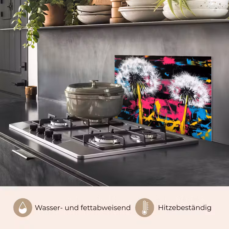Spritzschutz Küche - Straßenkunst - Bunt - Wand — 2